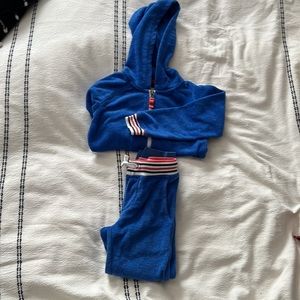 Mini Boden towelling hoodie and pants - after swim gear